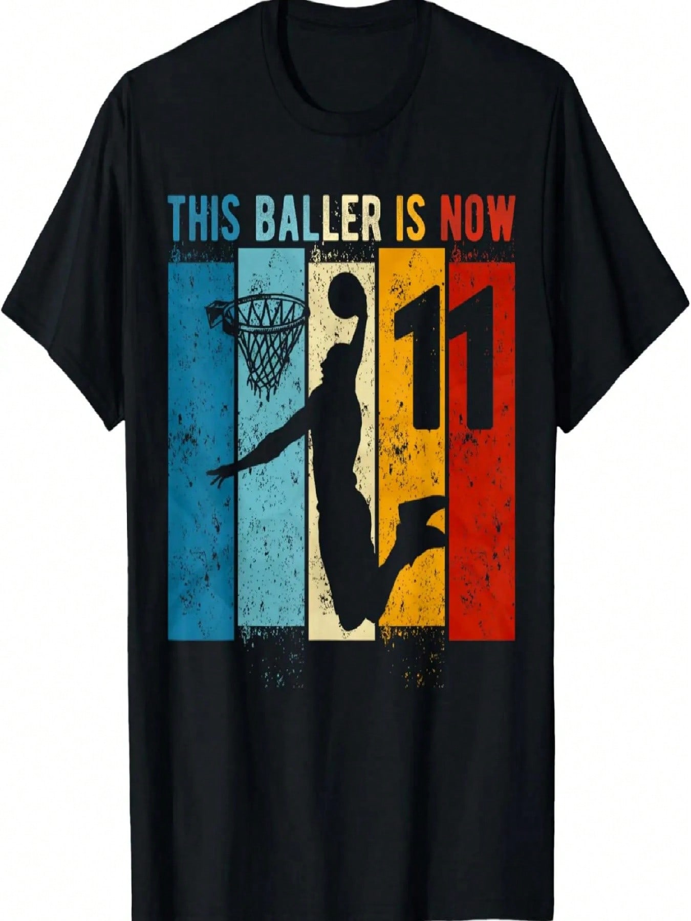 11 Year Old Basketball 11th Birthday Boy T-Shirt,Comfortable Cotton T-Shirt,Comfortable Pure Cotton S разноцветный