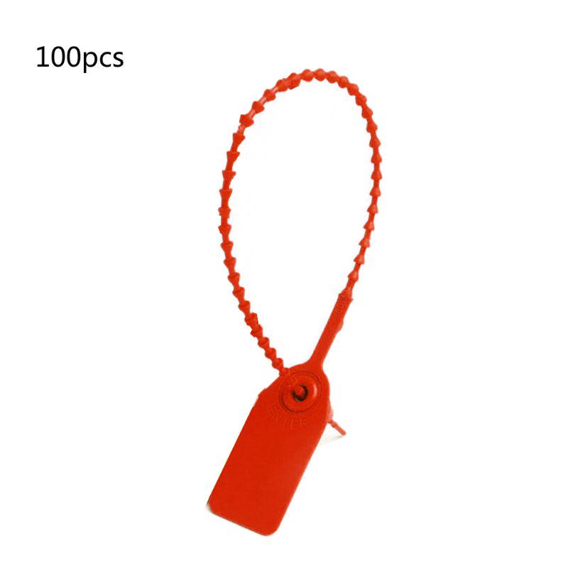 100 Stück Selbstverriegelnde Beschilderungsbinder Kunststoff Manipulationssichere Siegel (250mm/10" Länge)