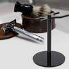 Shaver Holder Convenient Plastic Shaving Brush Stand for Bathroom for Wash Room Black