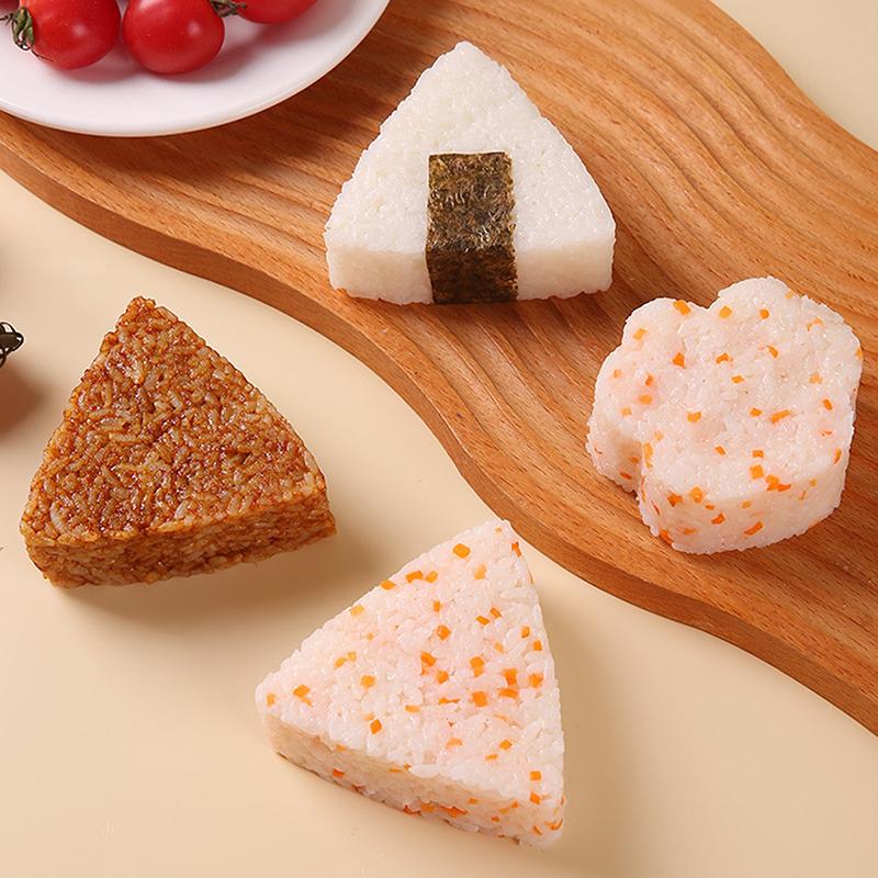 Onigiri Mould Japanese Bento Rice Mold Maker Kit Non Stick Rice Mould For Kid Lunch Kitchen Gadgets Portable Rice Ball Maker