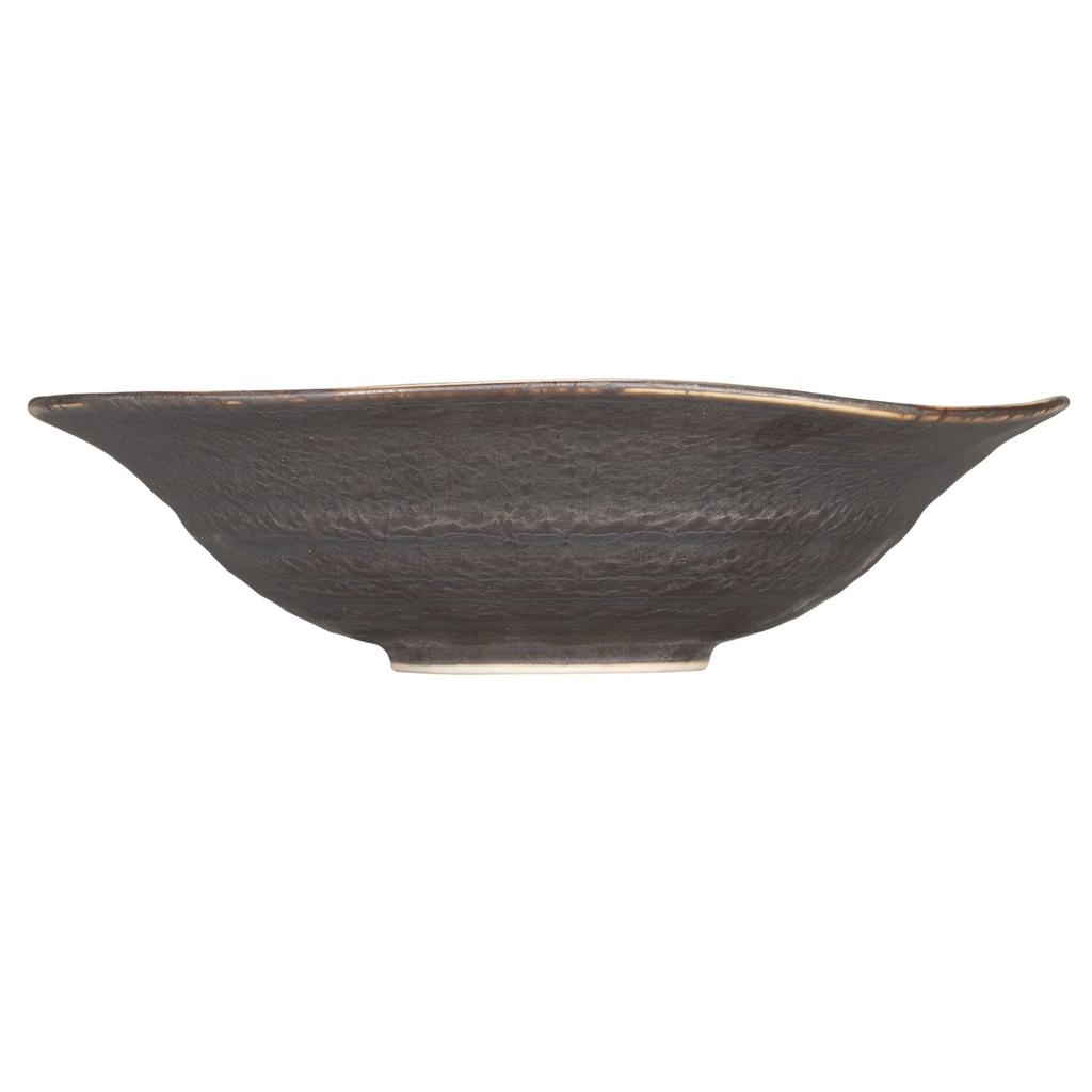 Tatara Warped Serving Microwave and Dishwasher Mino Product Number 220365 Bowl, Bowl, 19.5cm, Safe, Porcelain, Kiln-Changed, Ware, Peneto,