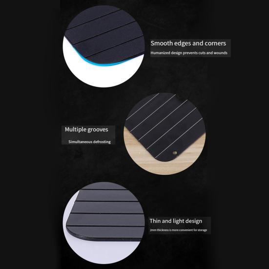 Yousheng Fast Thawing Tray Aviation Aluminum Thaw Plate Quick Defrosting Plate Board Defrost Tray Thaw Master Kitchen Gadgets