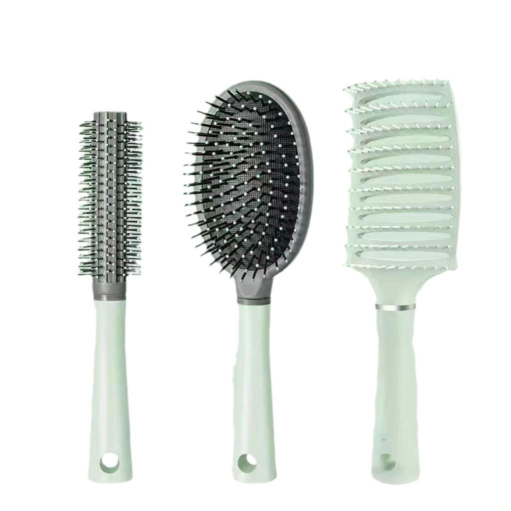 Fluffy Ribbed High Skull Airbag Comb for Men's Curly Hair Styling