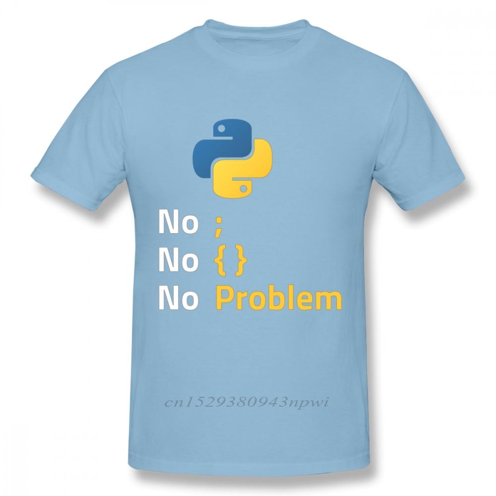 Computer Programming Language Python T Shirt Design For Code Programmer Homme Tee Shirt Crewneck Camiseta