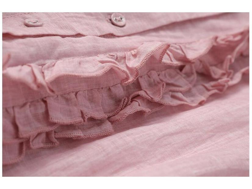 Dámské letní maxi šaty střední délky z rami s vázáním v pase