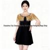 Stylish Summer Sequin Mesh Shawl Cape - Sun Protection Qipao Bolero Top