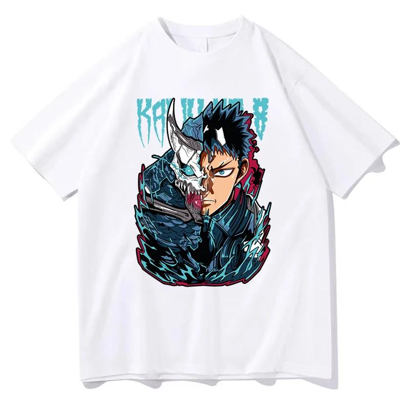 Anime Kaiju No 8 Printed T-shirt Women Men Harajuku O-neck Casual Short Sleeve T-shirt Summer Loose Streetwear Y2K Tops T-shirt
