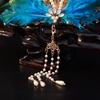 Schmuck Chinesischer Hanfu Haarkrone Fee Fee Feder Tiara Strass Phönix Krone Cosplay