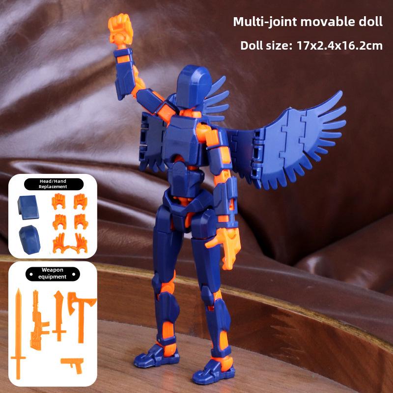 Lucky Doll: 13-Point Articulated 3D Printed Toy, 3rd Gen DIY Stress Relief Figure