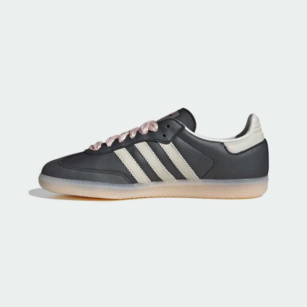 IH8047 Adidas Originals Samba OG Ribbon Laces Black Pink (Women's)