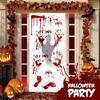 159 PCS Halloween Decorations, 8 Sheets Terror Bloody Handprint Footprint Window Stickers, 8 Sheets Tattoo Stickers, Halloween Party Indoor/Outdoor