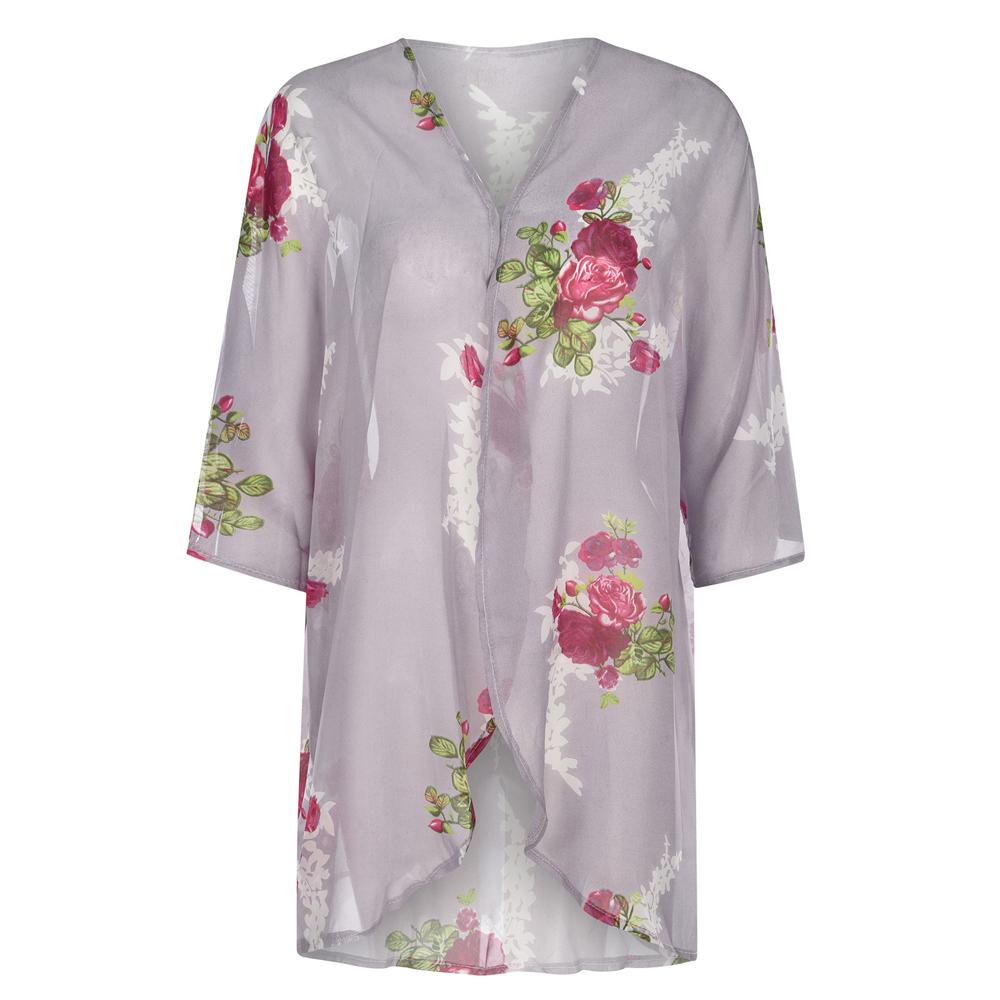 Dámský havajský šátek-halenka s potiskem, letní plážové přehozy na bikiny, móda na dovolenou u moře, potištěné sluneční tričko S-2XL