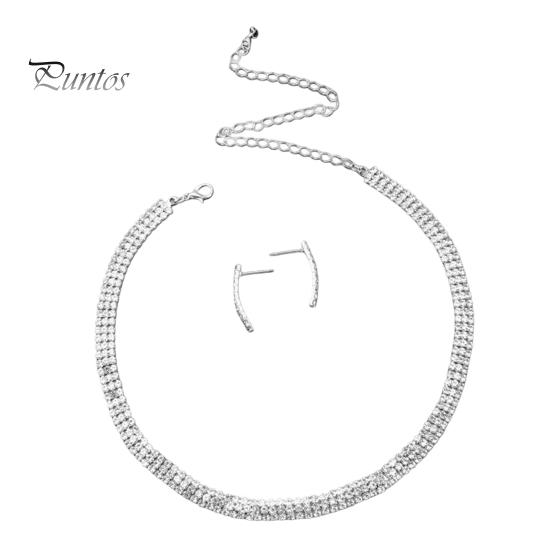 

1 комплект, серьги-колье невесты, сверкающие стразы, элегантные роскошные гипоаллергенные серьги-гвоздики для женщин и девочек, комплект свадебных украшений, подарок серебряный