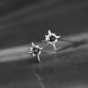 Simple Geometric Frosted Earrings Female Cold Wind Temperament Earring Buckle Niche Hundred with Earrings Affordable Dainty Earrings Daily Wear
