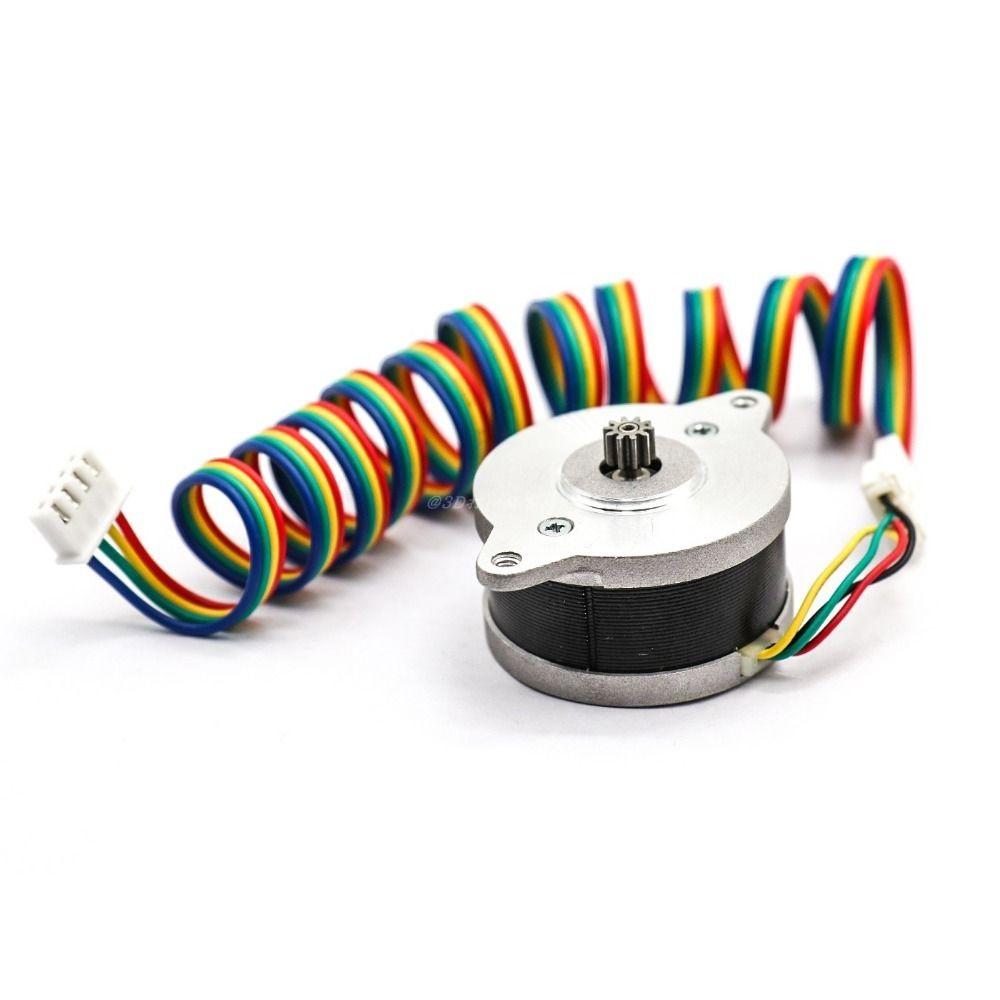 Black 3D Printer Stepper Motor Plastic Small Size Nema14 Motor  Electrician