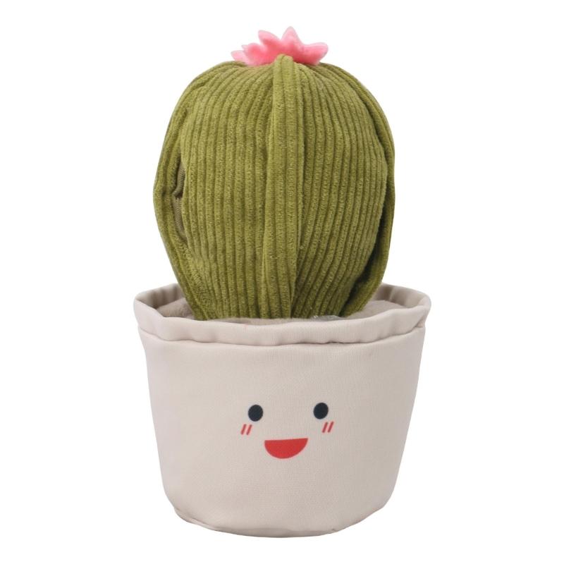 

Игрушка для собак Snuffle, игрушка для раздачи лакомств, игрушка для собак Sniffing, мягкая жевательная игрушка, игрушка для раздачи гранул в форме кактуса