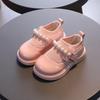 2025 Spring & Autumn Girls' Mary Janes: Beaded Fly-Knit Princess Shoes for Ages 3-6