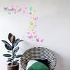 1 arkusz kolorowe naklejki ścienne z motylami samoprzylepny wodoodporny PVC zdejmowany salon dla dzieci dekoracja sypialni dla dziewczyn Wall Art naklejka
