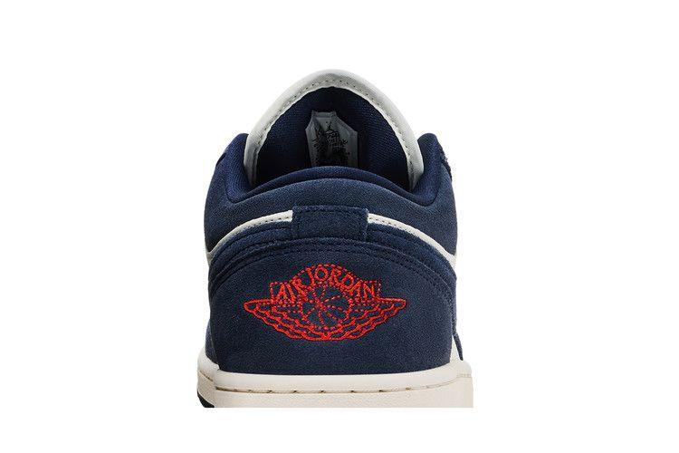 Men's Sneakers Nike Jordan 1 Low SE Obsidian Suede Obsidian/University Gold/Chile Red/Obsidian