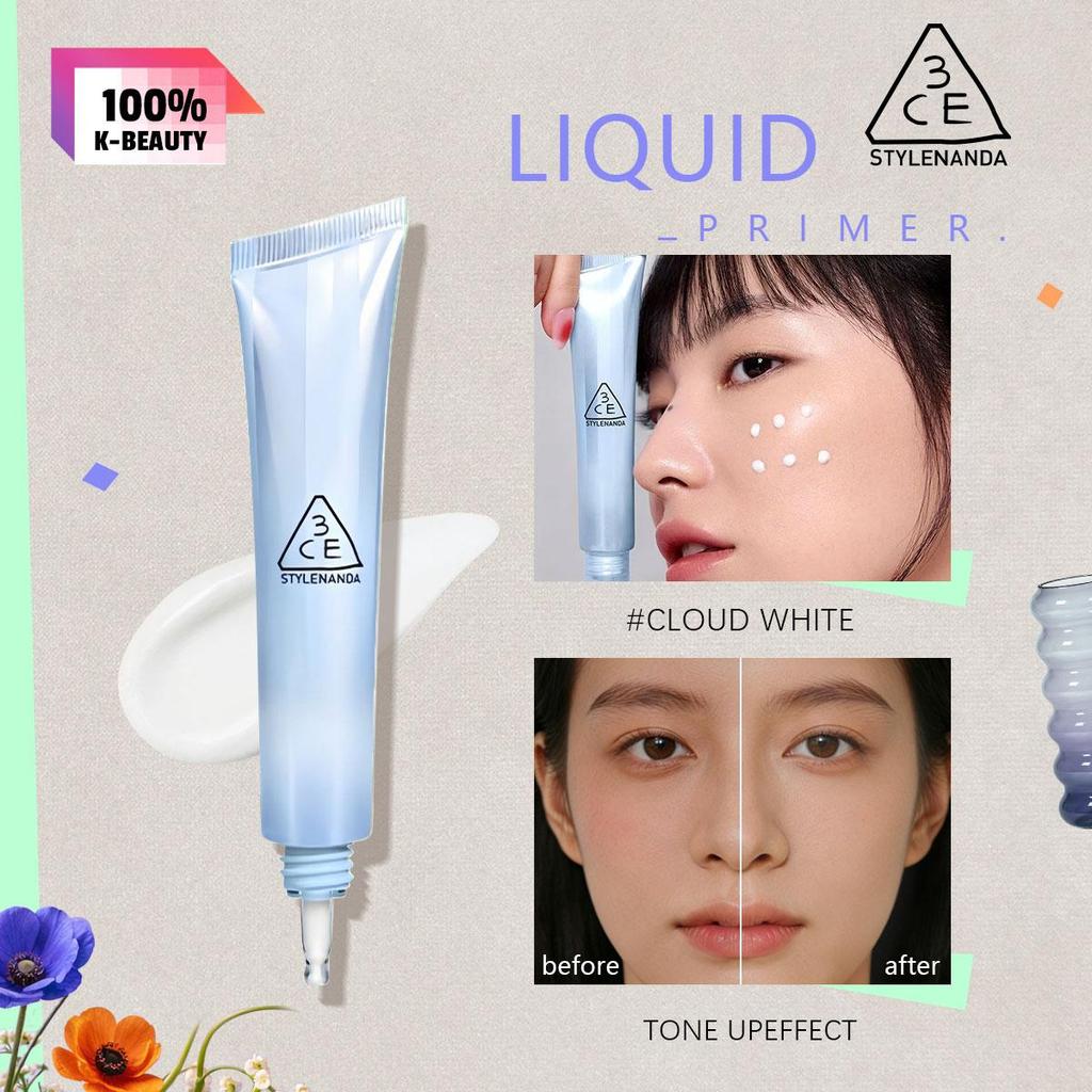 3CE LIQUID PRIMER CLOUD WHITE CN
