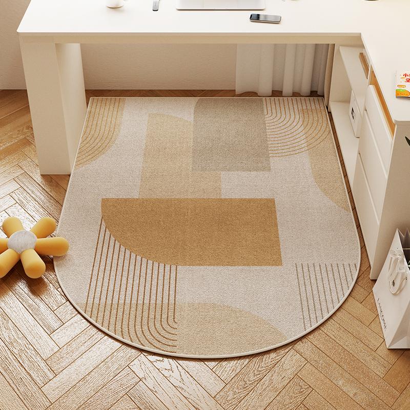 

VIKAMA Cream Wind Study Swivel Chair Rug Спальня Комод Коврик для пола Домашний декор Нескользящий износостойкий коврик для пола Игровая комната Коврик 90x60cm 36x24inch