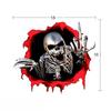Personality 3D Skull Car Stickers Horror Skull Windshield Stickers Car Sticker for Motorcycle Car Decoration Car Accessories