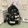 Schoolbag New Sweet Star Bone Backpack Girls Small Fresh Candy Color Schoolbag Sweet Lightweight Large Capacity Backpack