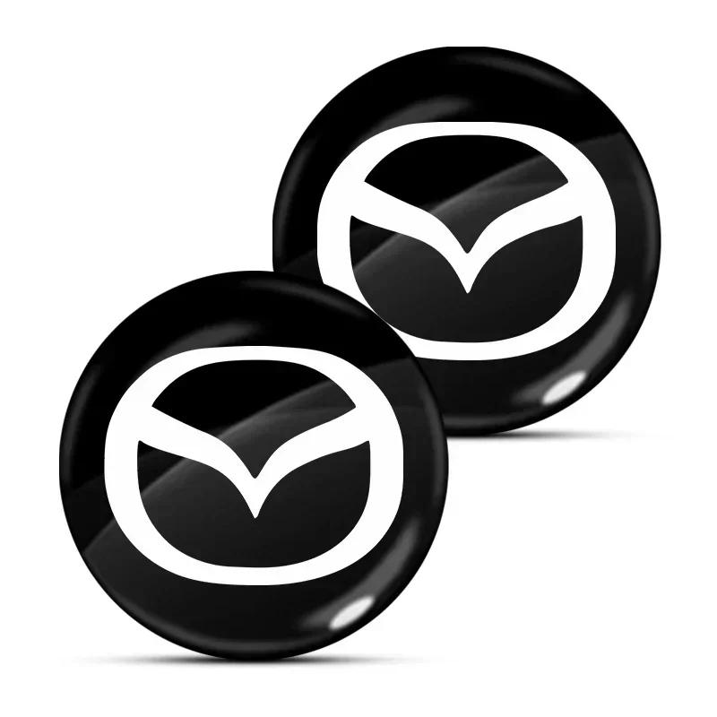 

3D Car Decoration Interior Decal Car Steering Wheel Sticker For Mazda 3 6 CX5 2 CX3 CX9 MX5 RX8 Axela Demio Atenza MS GJI GH BK