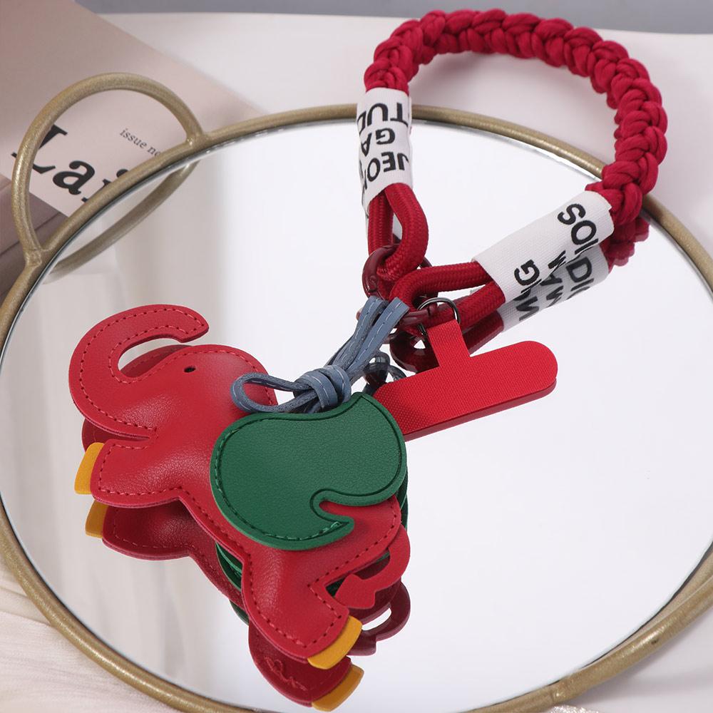 Flying Wings Elephant Keychain Animal Pendant Bag Charm Trendy Key Chain Holder  Car Accessories