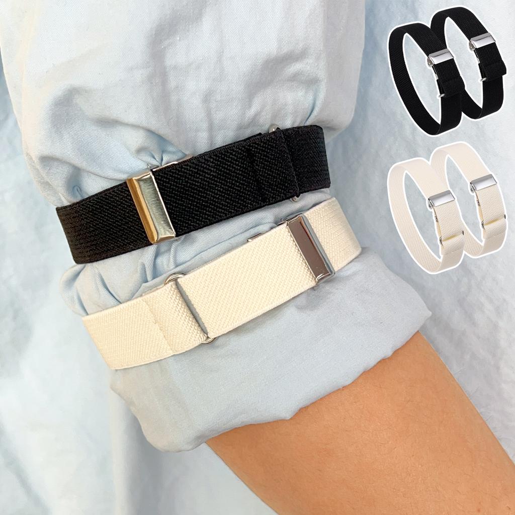 1Pair Elastic Armband Shirt Sleeve Holder Women Men Fashion Adjustable Arm Cuffs Bands for Party Wedding Clothing Accessories
