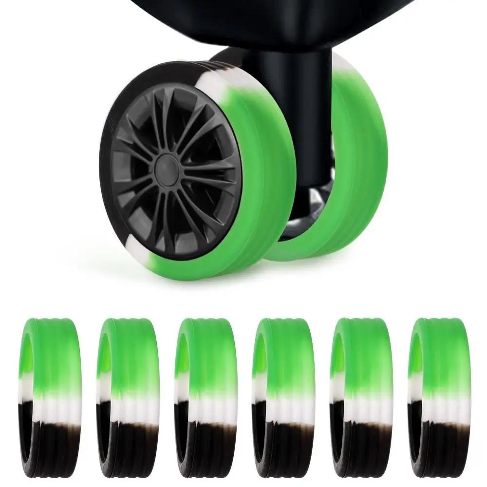 4/8Pcs Travel Luggage Caster Shoes Reduce Noise Suitcase Wheels Protector Cover Trolley Box Casters Guard Cover Accessories