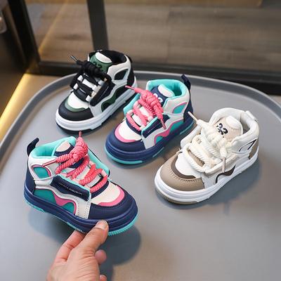 Primavera Novos Sapatos Casuais de Pão para Meninos e Meninas com Fundo Sólido Sapatos de Skate Confortáveis com Fundo Macio