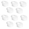 10 Pieces Silicone in-Ear Earphone Earbud Tips Headset Earplug Cushion Cover Semitransparent