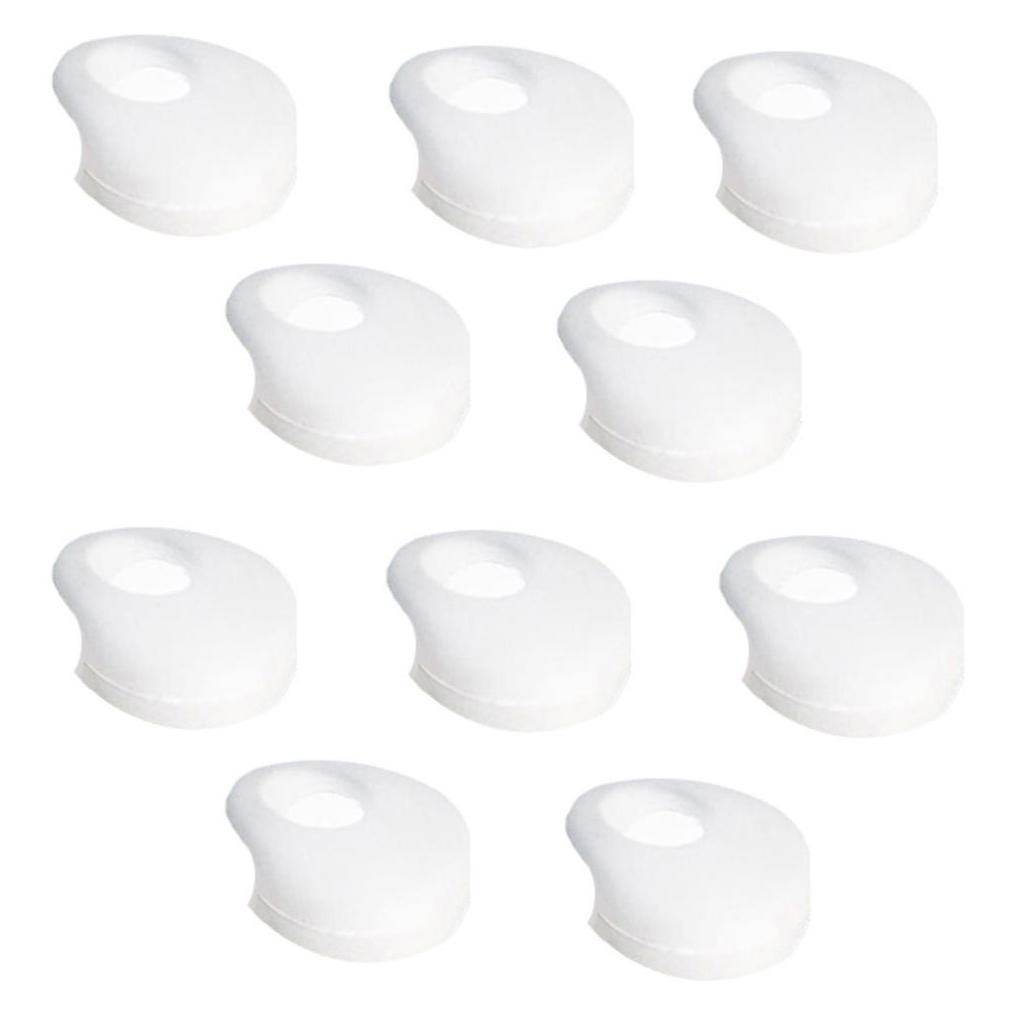 10 Pieces Silicone in-Ear Earphone Earbud Tips Headset Earplug Cushion Cover Semitransparent