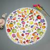 Watermelon Orange Microfiber Round Beach Towel Fruit Thick Shower Bath Towels Summer Swimming Circle Mat Towel With Tassels