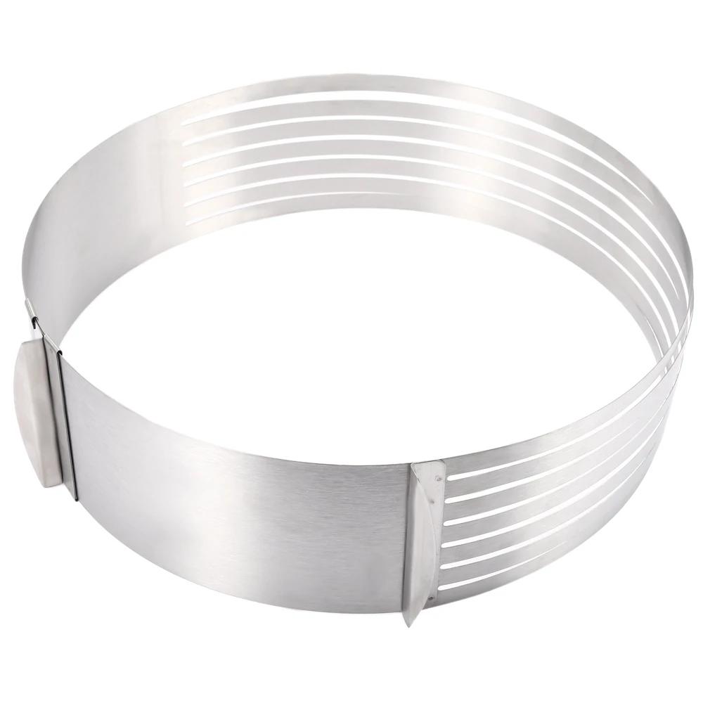 2 Size Stainless Steel Mold Layer Cut Tools Cake Slicer Device Mold Silicone Mold Cutter Cake CE/EU Circle Adjustable RingTools