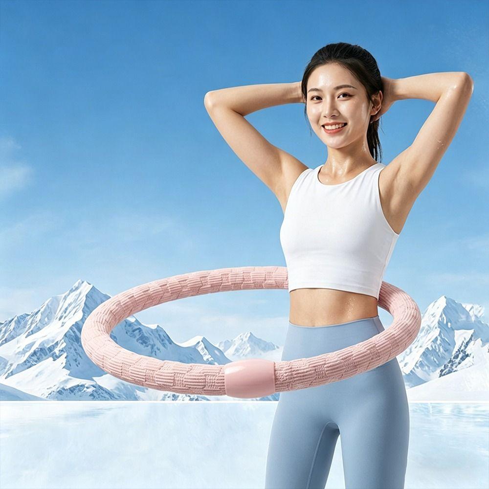 Bounce Spring Fitness Hoop Foldable Fitness Waist Trainer New Spring Tube Yoga Circle  Women