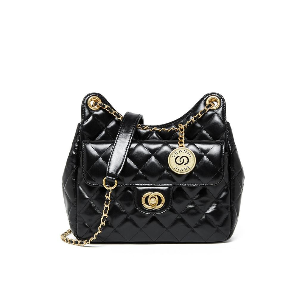 Bolsa Feminina Nova Couro Macio Losango Corrente Bolsa de Axila High-end Bolsa Stray Bolsa de Ombro Mensageiro