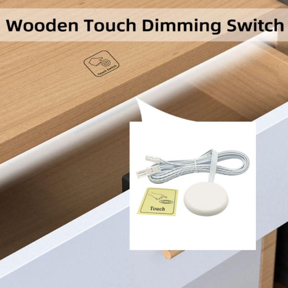 5A 60W LED Kitchen Cabinet Light Wooden Panel Capacitive Touch Dimmer Switch Penetrable Sensor Hand Sweep Motion Sensor Switch