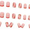 Eco-Friendly Cute Orange French Press-On Nail Tips