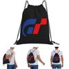 Gran Turismo Logo Backpacks Multi-function Drawstring Bags Sports Bag Book Bags for Travel School