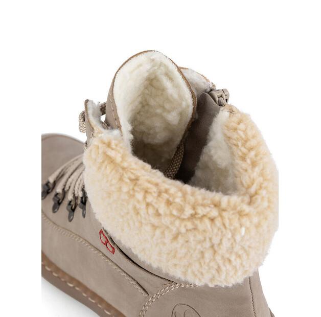 Rieker Z6638-64 Beige Ankle Boots