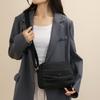 Women Small Capacity Tote Bag Waterproof Nylon Multi-Compartment Shoulder Bag Office Commute Crossbody Purse with Soft Fabric