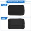 Center Console Cushion Pad with Storage Pockets 12.2"x7.87" Center Console Cover Thin Armrest Seat Box Cover Faux Leather Black
