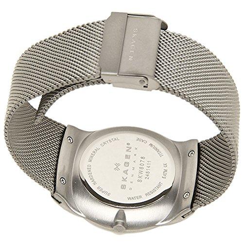 Skagen Men's Titanium Watch, 40mm, Quartz Movement, Gray and Silver, SKW6078 [Parallel Import]
