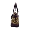 Used COACH Handbag Hamptons Signature CarryallHandbag beige/purple canvas/leather Women