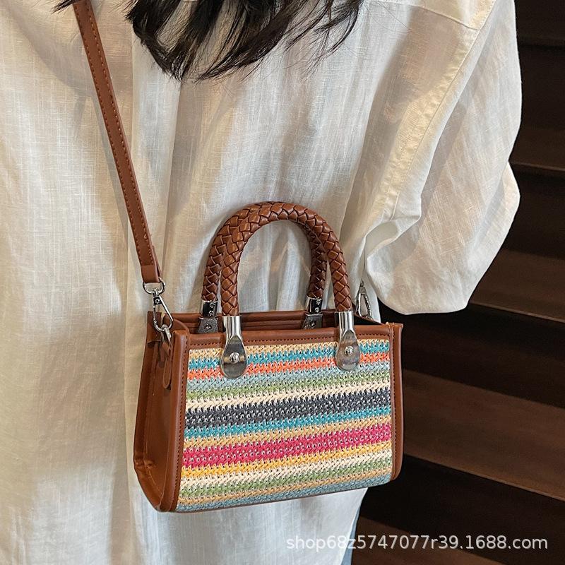 Fashion Japan and Korea Casual Bag 2025 New Trendy Texture Foreign Style Handbag Shoulder Bag Summer Messenger Bag Women's Bag
