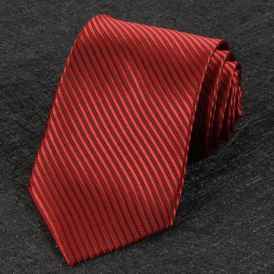 Jacquard Woven   Classic Striped Tie Men'S Silk Suits Ties Necktie