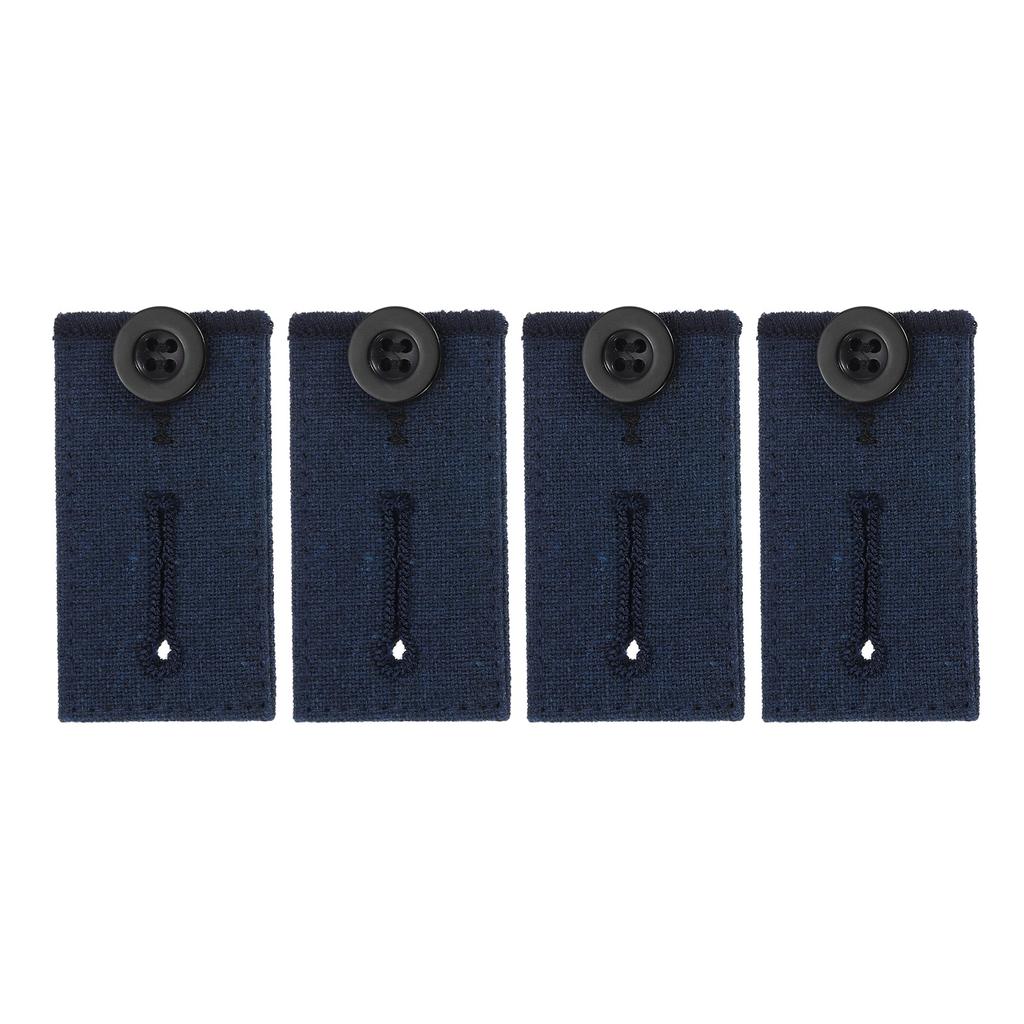 4 st Knappförlängare för Byxor Lång Spänne Krok Stretchjustering Midjespänne Förlängning Kvinnor Män Byxor Jeans 2.6x1.4"