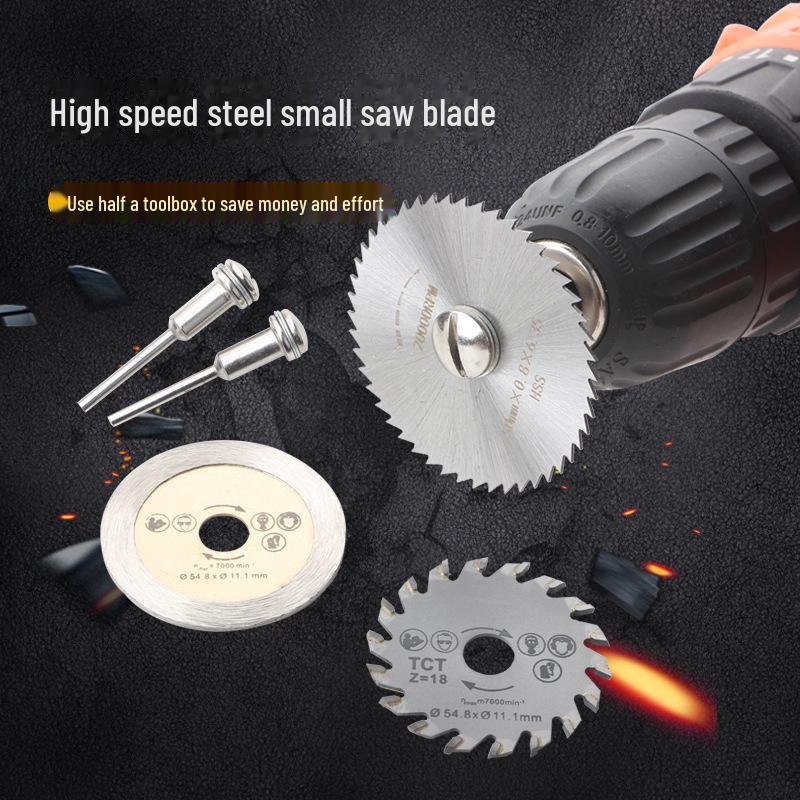 Mini HSS Circular Saw Blades for Woodworking and Metal Cutting, Electric Grinding Slices